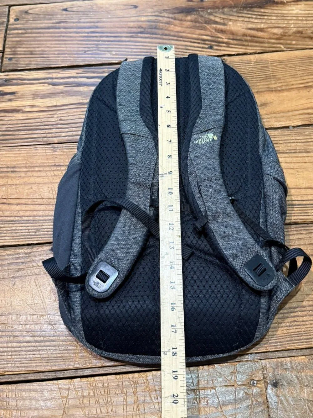 North Face Isabella Backpack Womens Gray Black Rose Gold Laptop School Travel